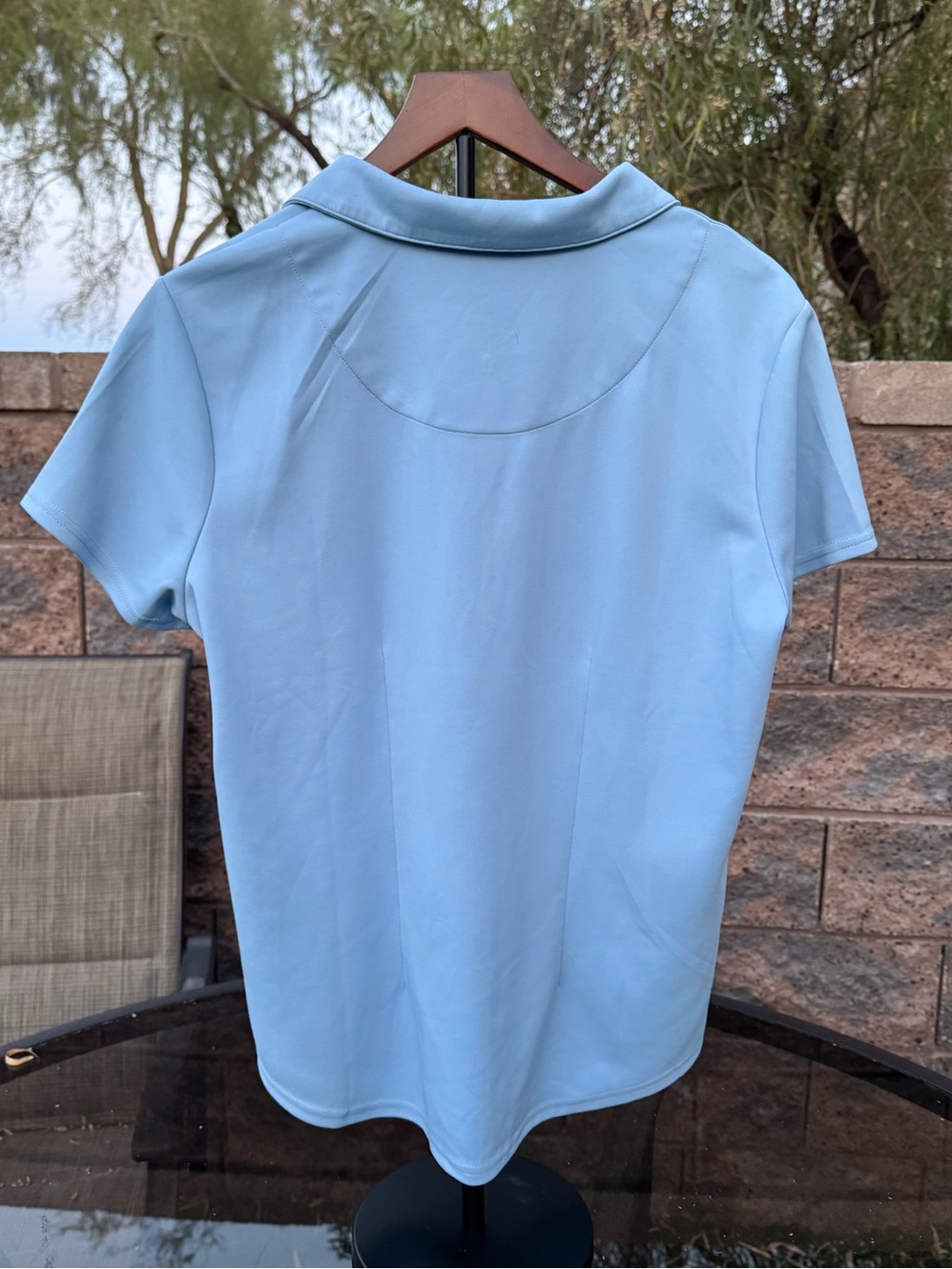 Women’s Sport Haley Courte Short Sleeve Golf Polo 

Color: Atlantic

🚭   🚫 Pets - Picture 4 of 8